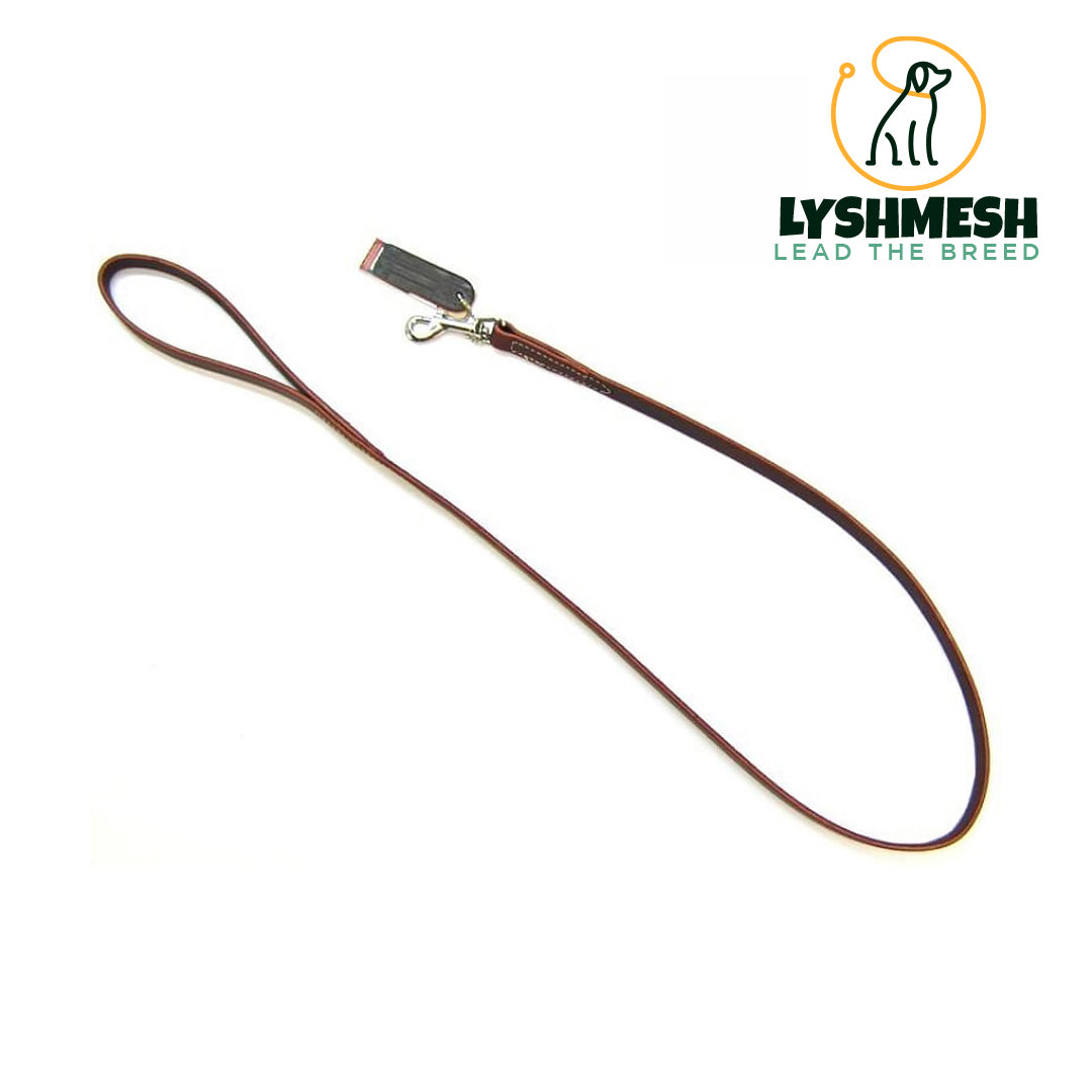 Lyshmesh - Leather Lead - 4' Long x 5/8" Wide